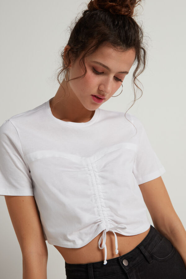 Tricou Bumbac cu Încrețitură  