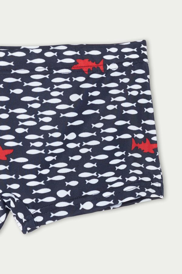 Boy's Printed Swim Shorts  