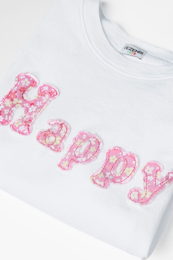 Girls&rsquo; Patch Boxy T-Shirt  