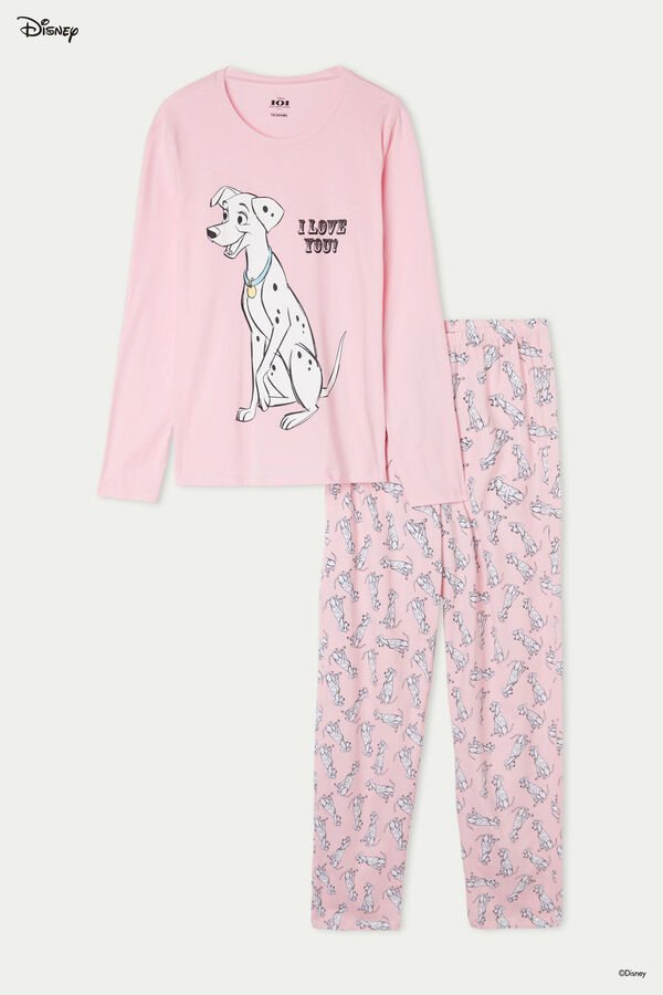 Langer Pyjama aus Baumwolle Disney 101 Dalmatiner-Print  
