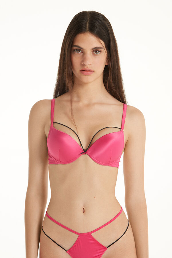 Los Angeles Lipstick Satin Super Push-Up Bra 