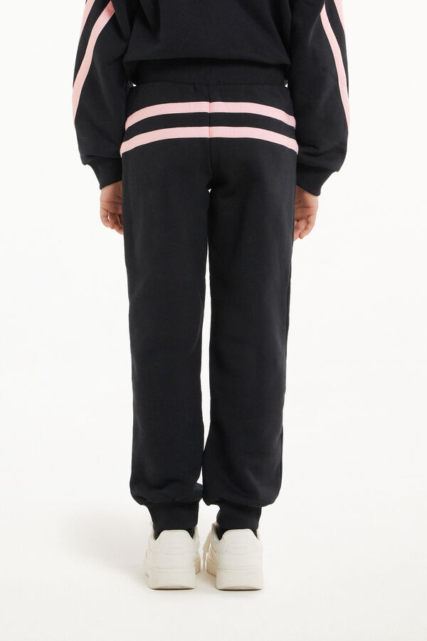 Thick Fleece Trousers with Side Bands  