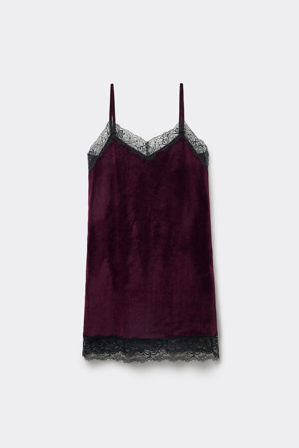 Velvet and Lace Slip  