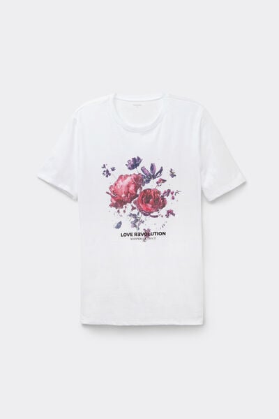 T-Shirt in 100% Cotone con Stampa