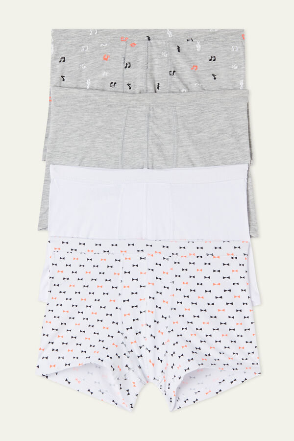 Pack of 4 Printed Cotton Boxers  