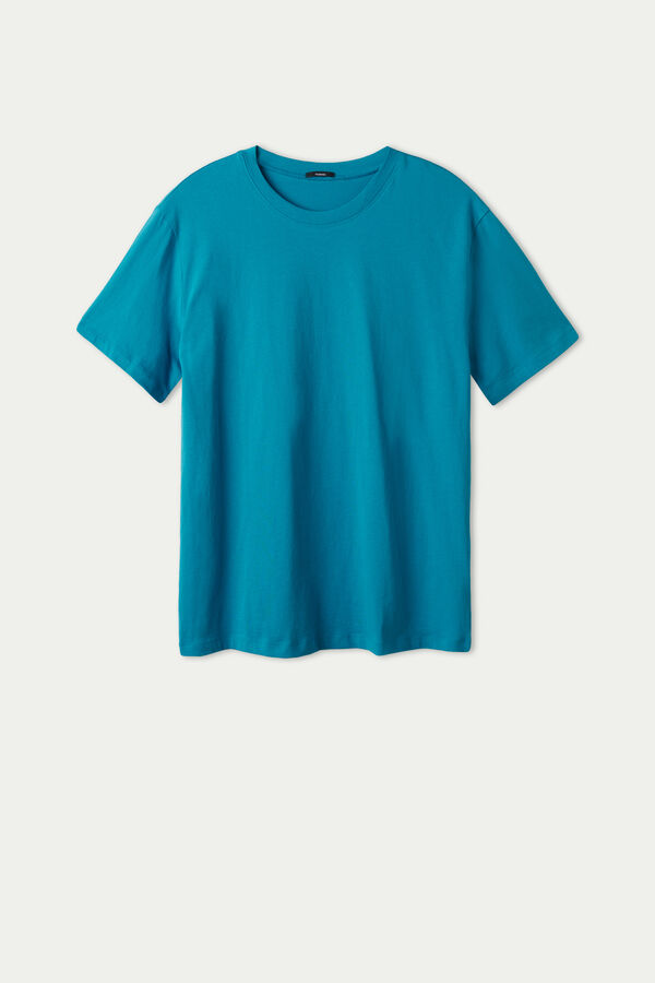 Luźny T-shirt Basic z Bawełny  
