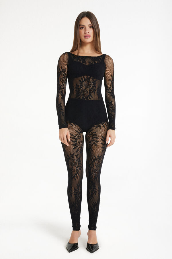 Seamless Full Length Lace Jumpsuit  
