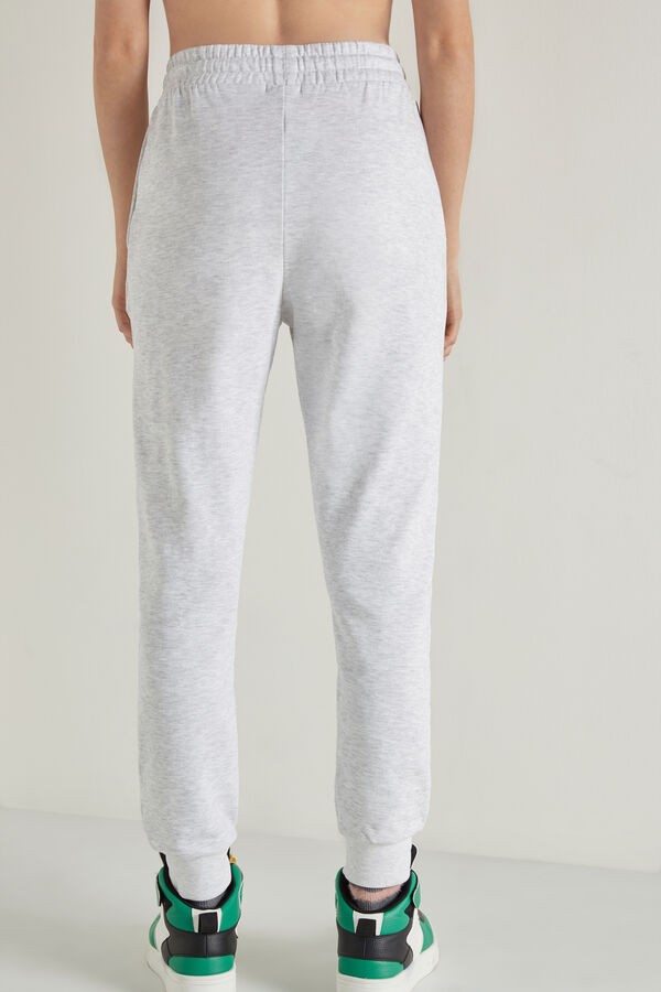 Fleece Joggers with Embossed Stitching  