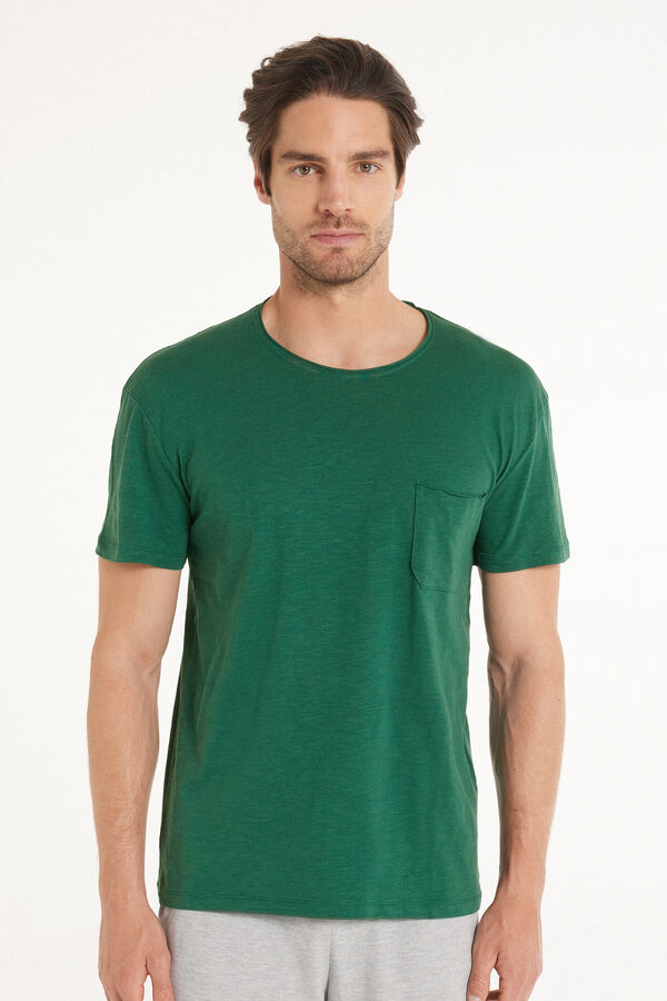 Cotton T-Shirt with Pocket  