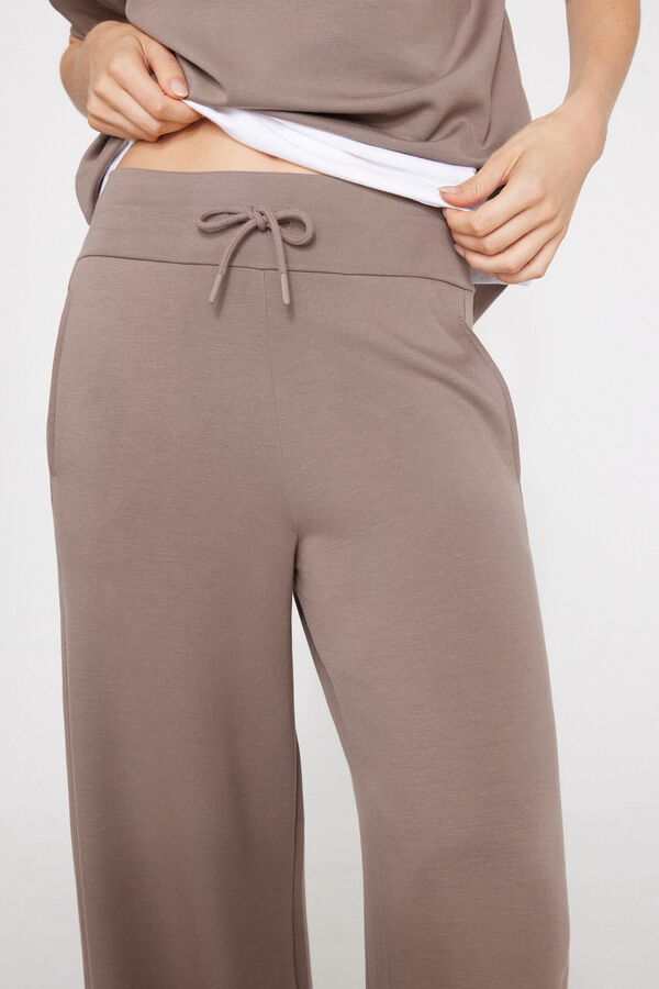 Pantalon Palazzo Bandes C&ocirc;tel&eacute;es Douceur Sup&eacute;rieure  