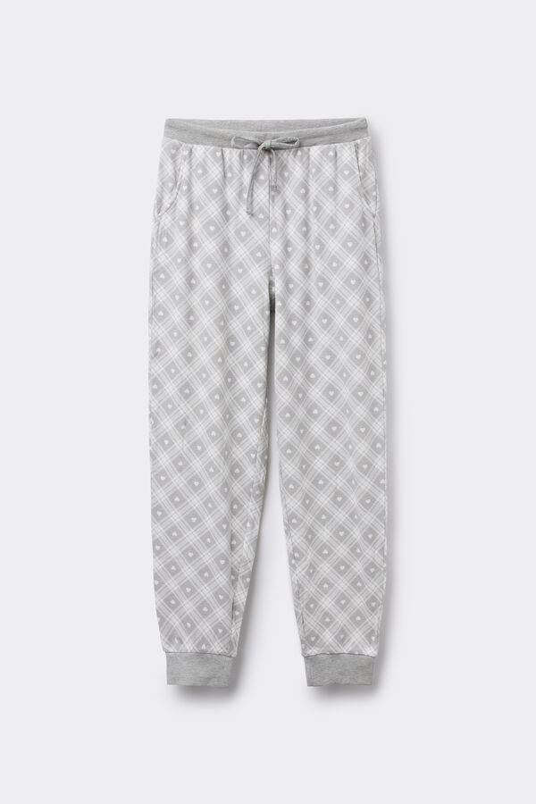 Cal&ccedil;as Jogger em Algod&atilde;o Grosso Estampado  