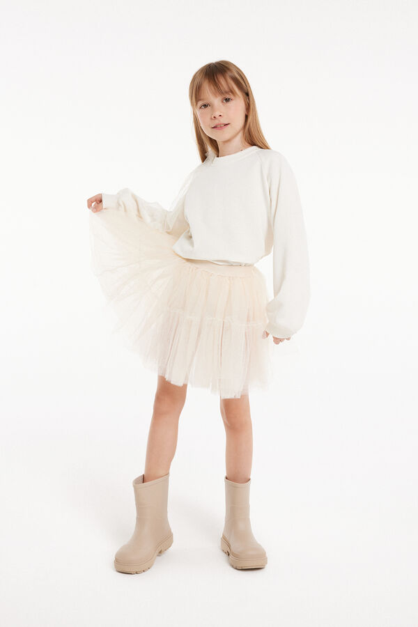 Girls’ Tulle Ballerina Mini Skirt  