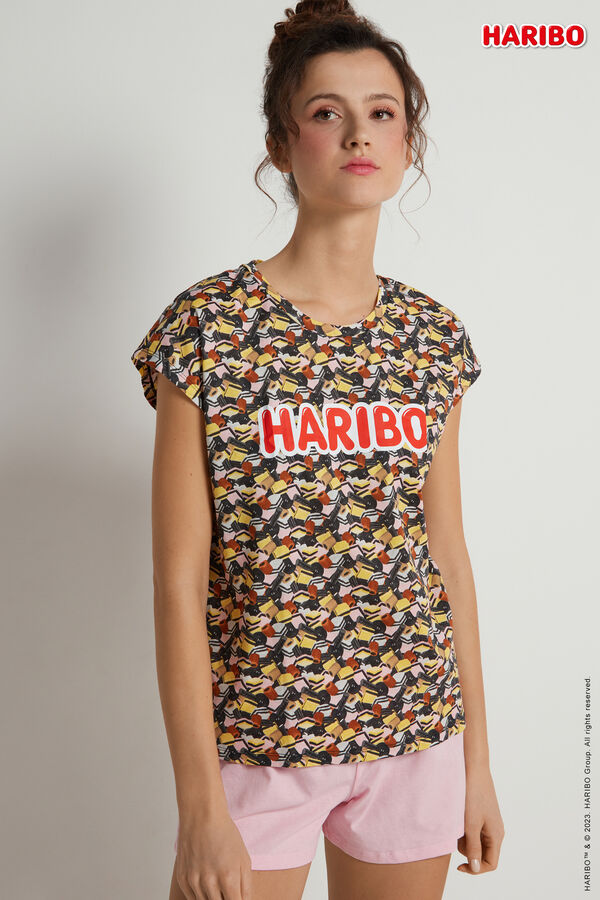 Short Cotton Pyjama - HARIBO Liquorice  