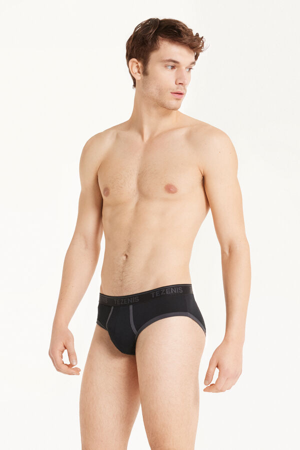 Cotton Panty Contrasting Trim with Logo  