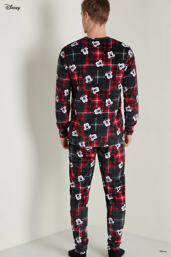 Langer Pyjama aus Mikrofleece Mickey Mouse  