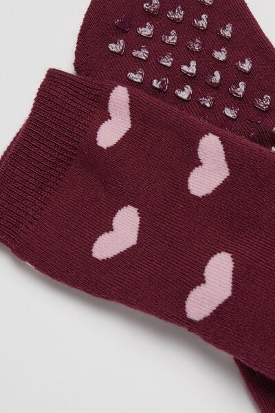 Gemusterte Antirutsch-Kurzsocken f&uuml;r M&auml;dchen