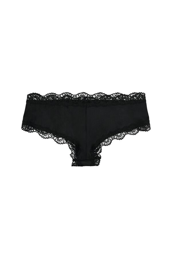 Culotte Brésilienne Microfibre et Dentelle  