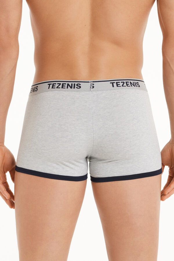 Cotton Logo Boxer Briefs with Contrasting Edging  