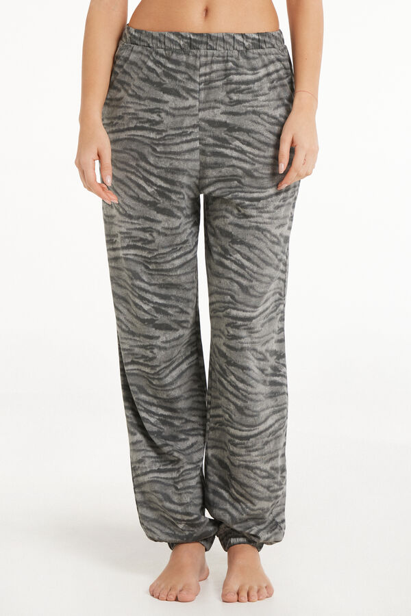 Printed Cotton Joggers  