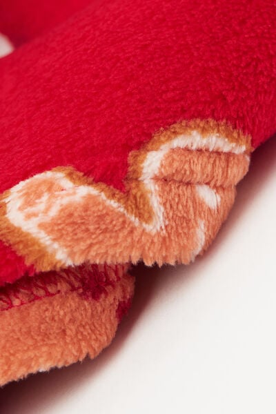 Gemusterte Fleecedecke