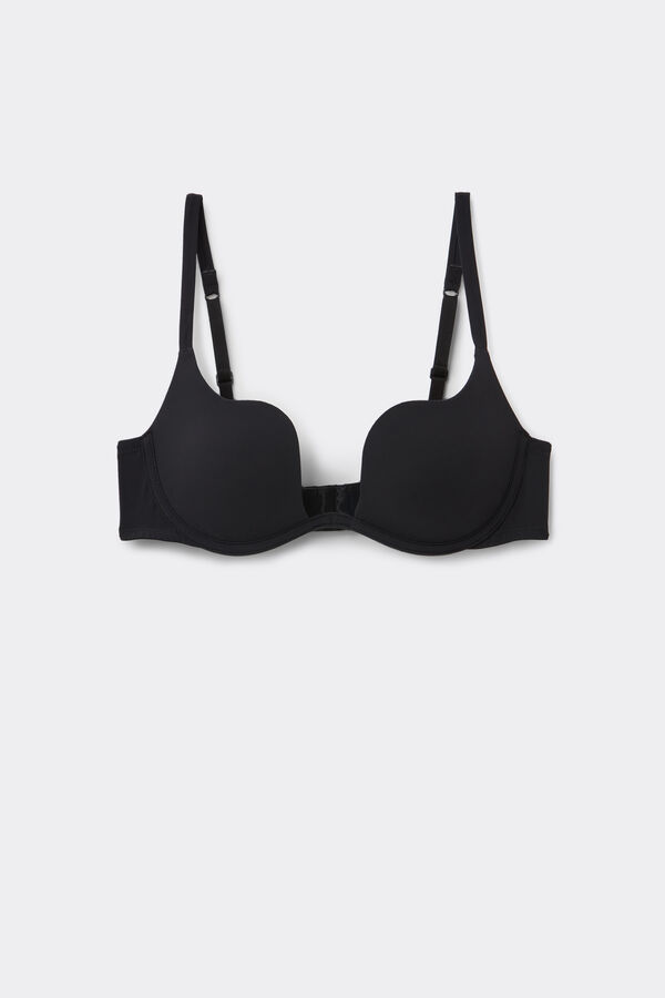 Gepolsterter Push-up-BH mit tiefem Ausschnitt in Bl&uuml;tenform  