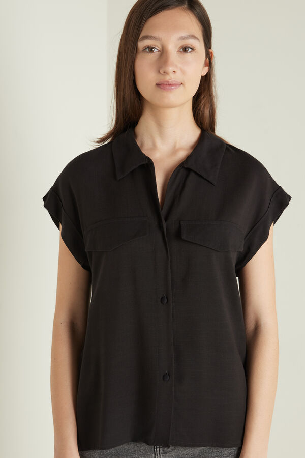 Dropped Shoulder Cloth Shirt with buttons  