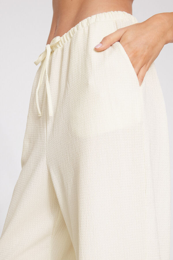 Lange Palazzohose Crinkle  