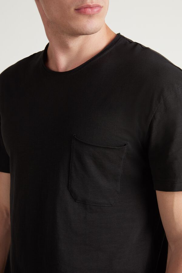 Cotton T-Shirt with Pocket  