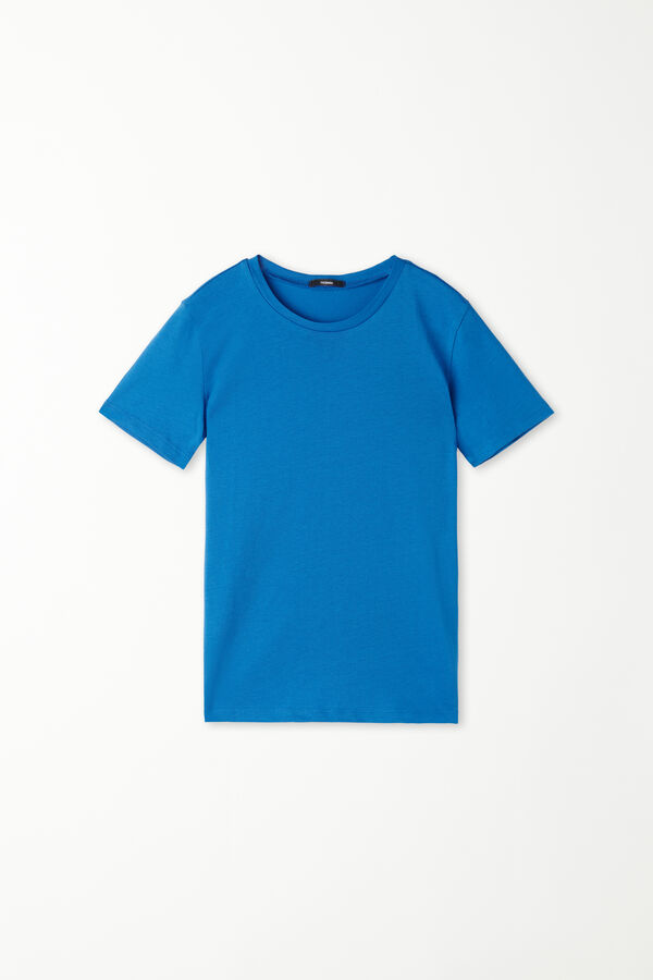 Camiseta Básica Infantil Unisex 100% Algodón con Cuello Redondo  