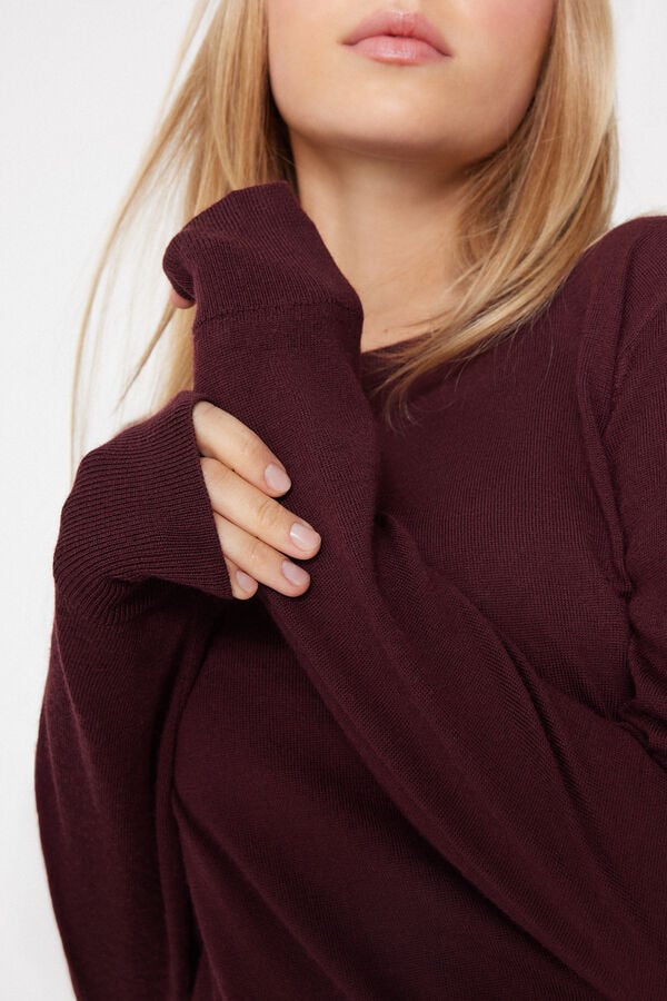100% Merino Wool Thick Round Neck Jumper  