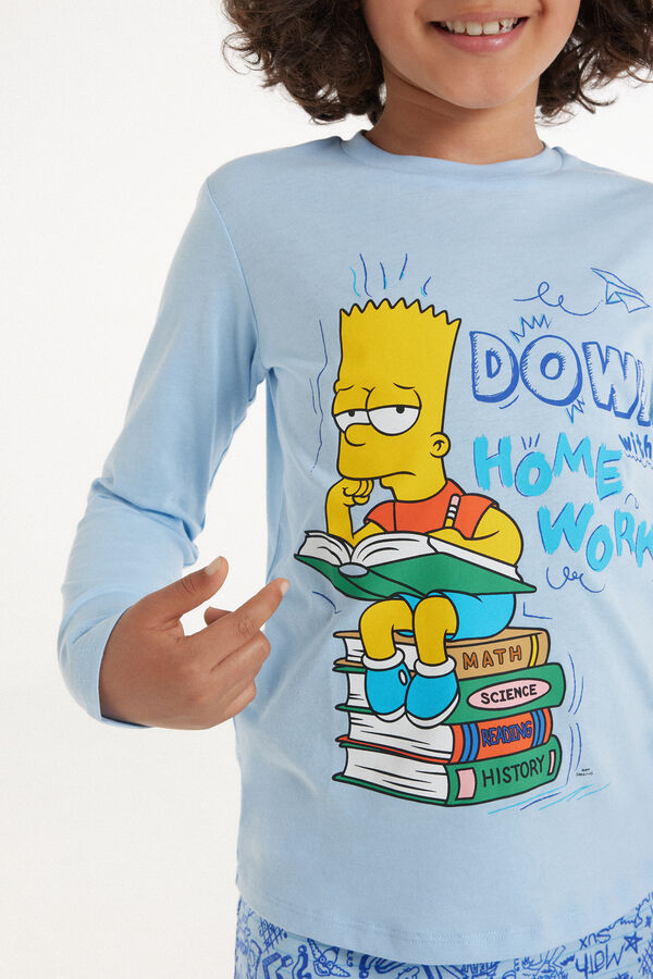 Langer Pyjama mit „The Simpsons“-Print  