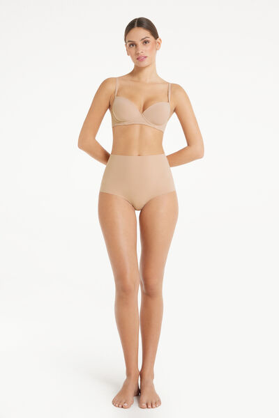 High-Waisted Laser Cut Microfibre French Knickers