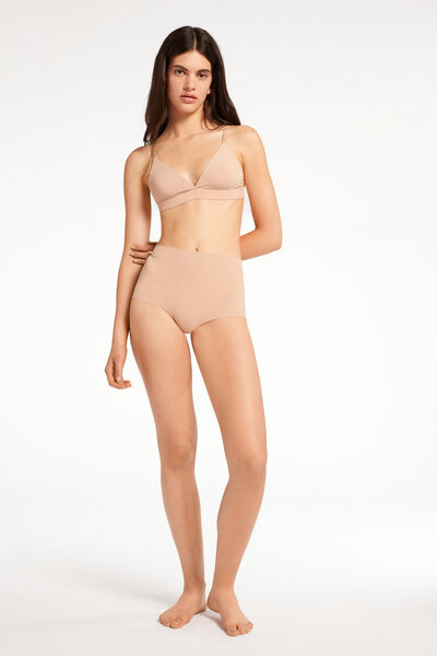 High-Waisted Laser Cut Microfibre French Knickers