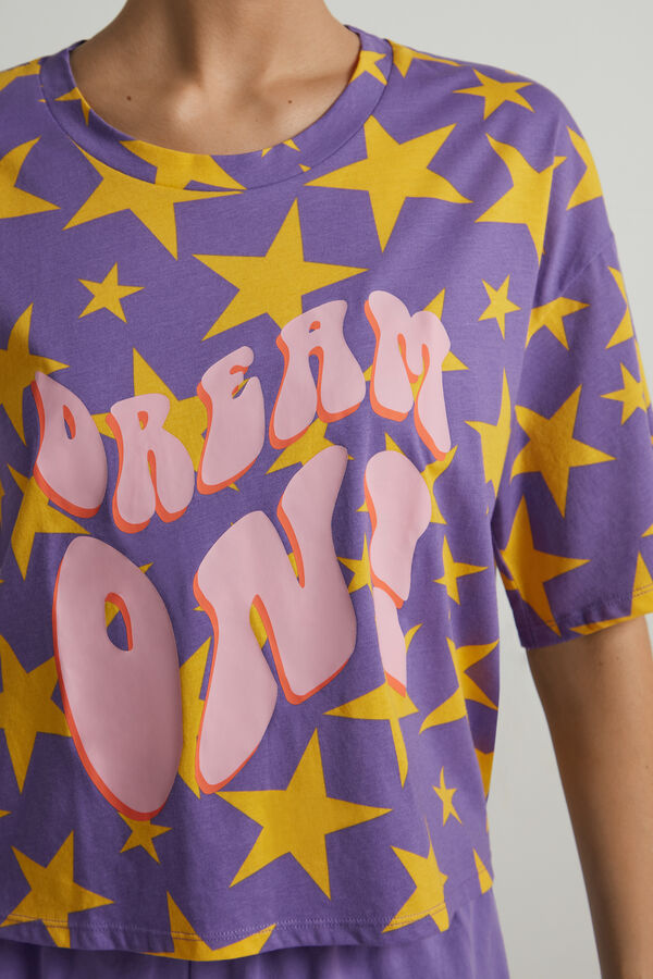 Short Cotton "Dream On" Print Pyjamas  