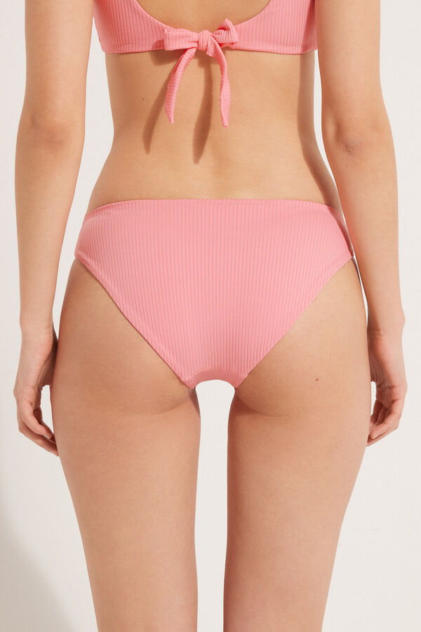 Classic Bikini Bottoms in Recycled Ribbed Microfibre  