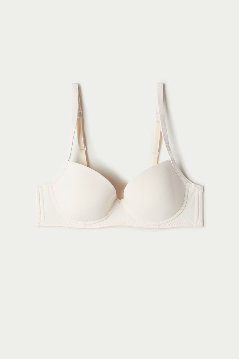 Chantelle FLEURS HALF CUP BRA - Reggiseno a balconcino - milk/black/nero
