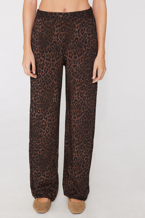 Pantalone Lungo Dritto Tela Viscosa  