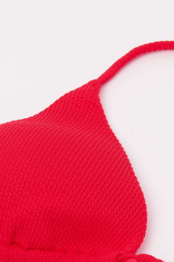 Bikinioberteil mit Triangel-Cups mit herausnehmbaren Polstern Classic Rib recycelt  