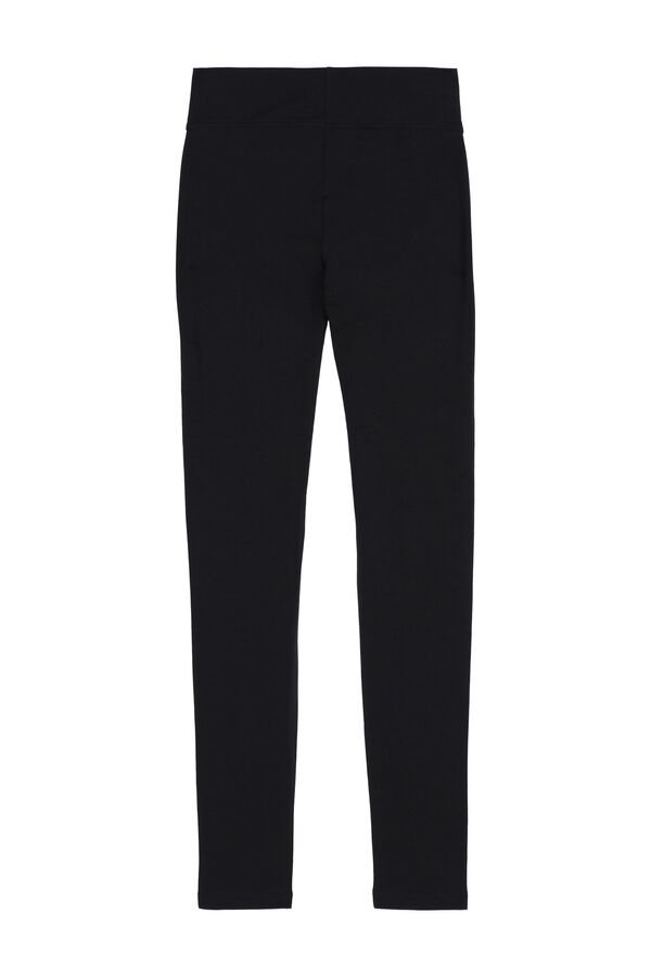 Tezenis Black Cotton Leggings