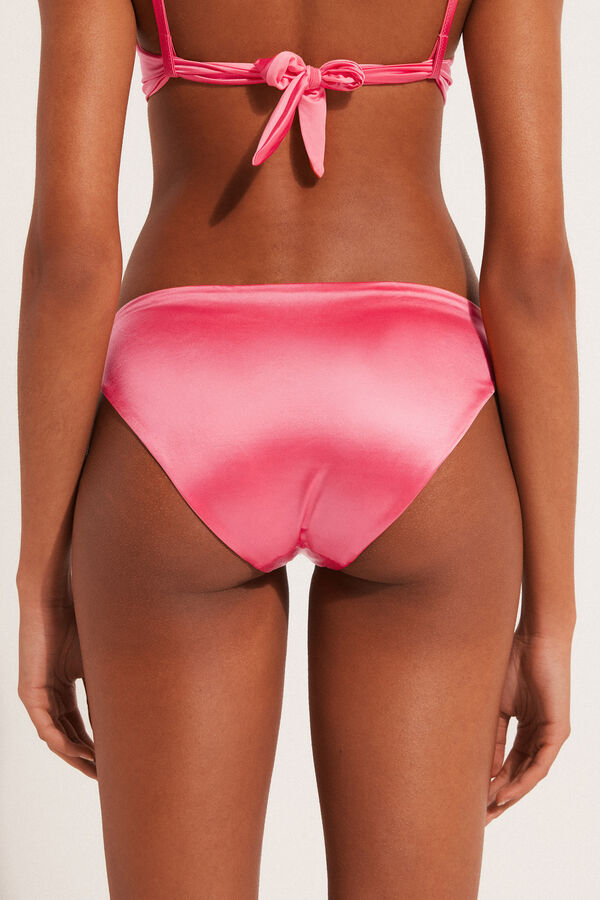 Shiny Summer Pink Classic Bikini Bottom  