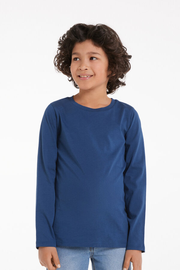Unisex Kids’ Basic Long-Sleeved Cotton Top  