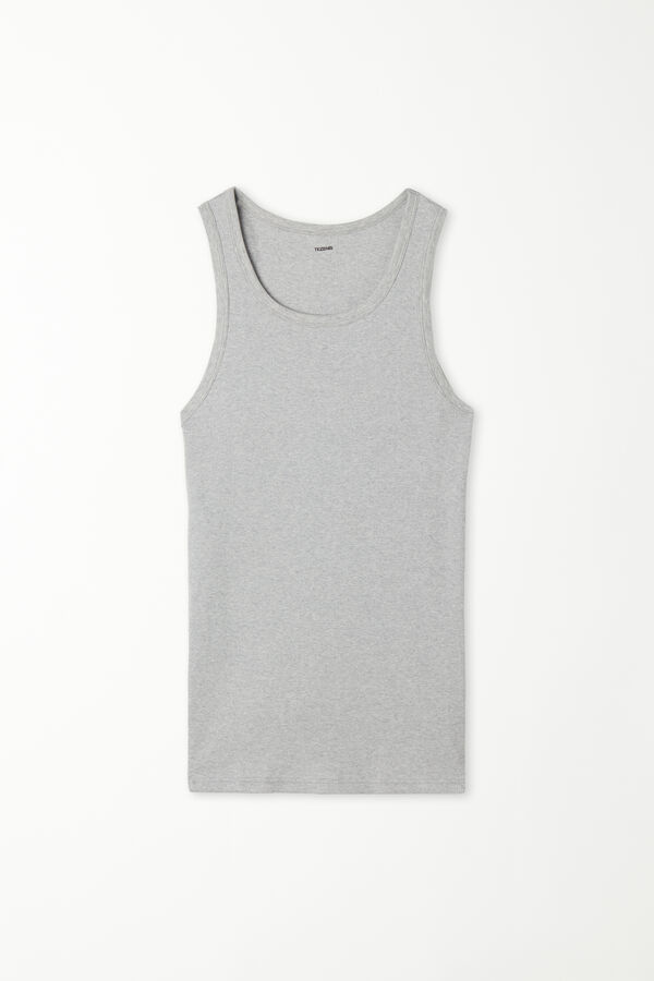 Ribbed Cotton Vest Top  