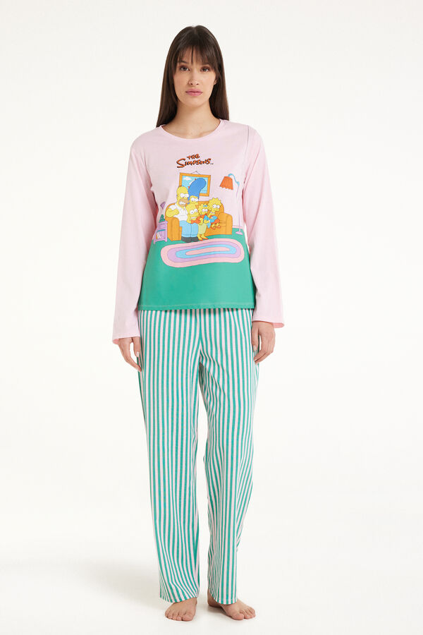 Pijama Largo con Estampado de The Simpsons  