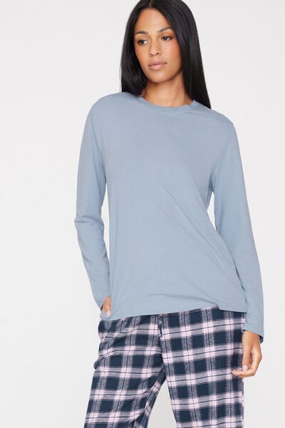 Maglia Manica Lunga Girocollo Cotone e Modal