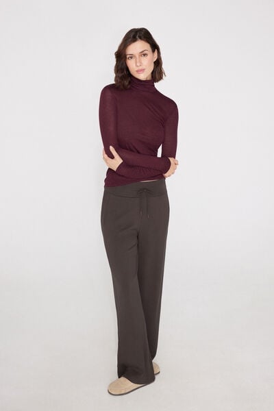 Pantalones Palazzo con Bandas de Canal&eacute; Superior Softness