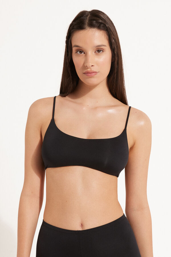 Recycled Microfibre Bikini Top with Removable Padding  