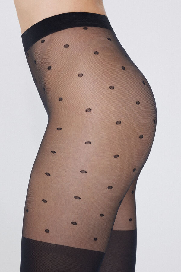 Polka Dot Calzini Tulle Calzedonia Denier Collant Femme Collant