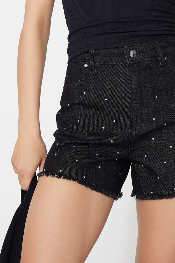 Ausgefranste Denimshorts  