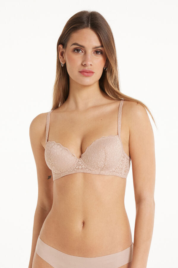 Wien Recycled Lace Slightly Padded Balconette Bra  