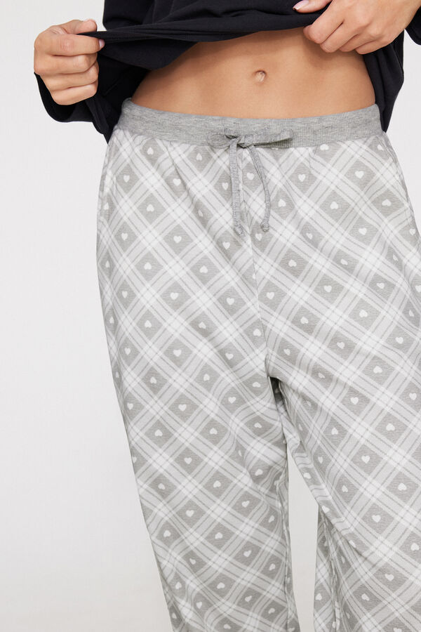 Cal&ccedil;as Jogger em Algod&atilde;o Grosso Estampado  